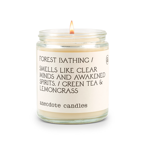 Forest Bathing (Green Tea & Lemongrass) Candle: 7.8 oz Glass Jar