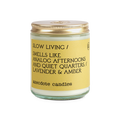 Slow Living (Lavender & Amber) Glass Jar Candle: Standard Jar